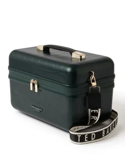 Ted Baker Green Icon Case Croc Vanity Case