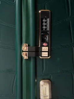 Ted Baker Green Icon Case Croc Large Suitcase