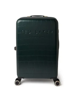 Ted Baker Green Icon Case Croc Medium Suitcase