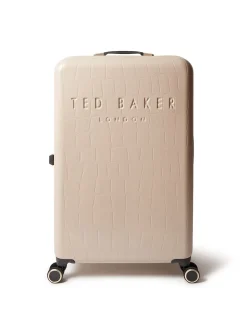 Ted Baker Nude Icon Case Croc Large Suitcase