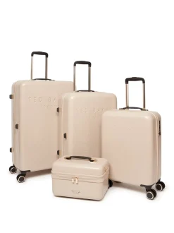 Ted Baker Nude Icon Case Croc Medium Suitcase