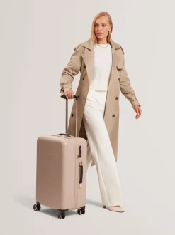 Ted Baker Nude Icon Case Croc Medium Suitcase