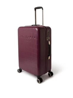 Ted Baker Red Icon Case Croc Medium Suitcase