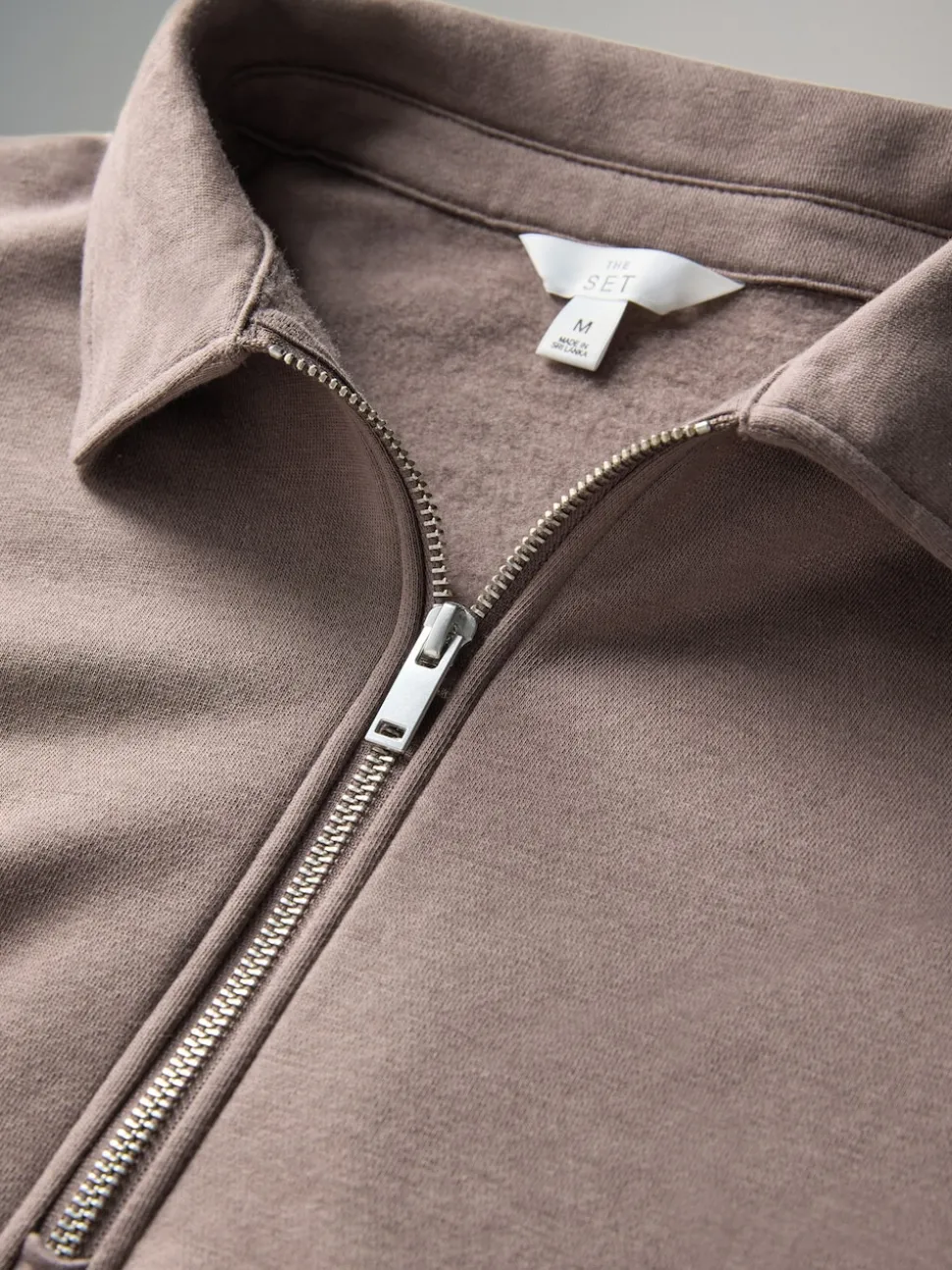 The Set 2 Pack Collared Zip Sweatshirt Navy/Light Brown