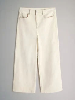 The Set 2 Pack Cord Wide Leg Jeans Cream/Black