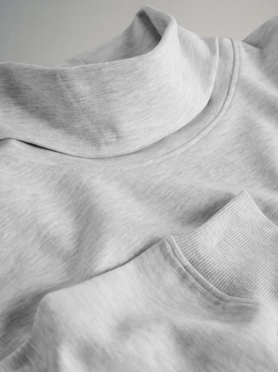 The Set 2 Pack Cowl Neck Long Sleeve Sweat Tops Navy/Grey Marl