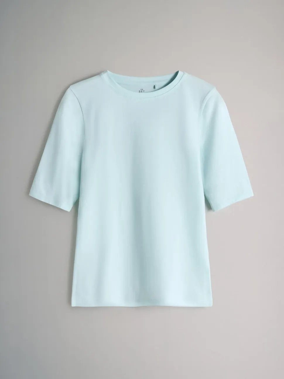 The Set 4 Pack Crew Neck Half Sleeve T-Shirts Blue/Light Blue/Cream/White