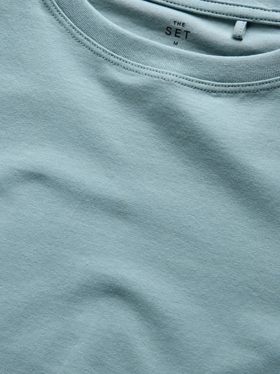 The Set 4 Pack Crew Neck Half Sleeve T-Shirts Blue/Light Blue/Cream/White