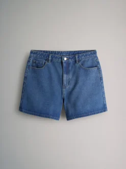 The Set 3 Pack Denim Shorts Mid Blue/Ecru/Black