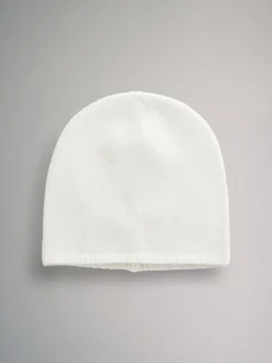 The Set 3 Pack Fine Knit Beanie Cream/Camel/Charcoal Marl