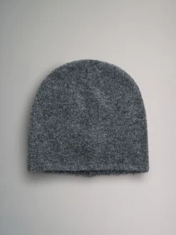 The Set 3 Pack Fine Knit Beanie Cream/Camel/Charcoal Marl