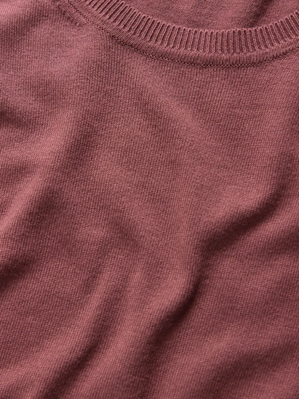 The Set 3 Pack Fine Knit T-Shirts Plum/Dark Pink/Brown