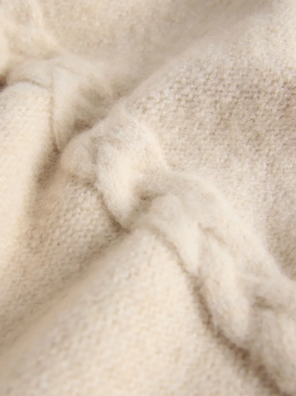 The Set 2 Pack Knitted Cable Cardigans Cream/Black