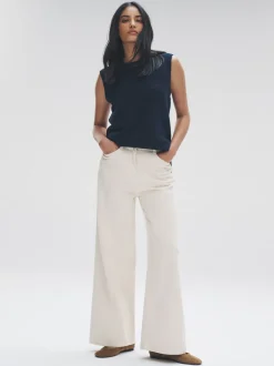 The Set 2 Pack Knitted Vest Tank Tops With Wool Chocolate Brown/Navy Blue