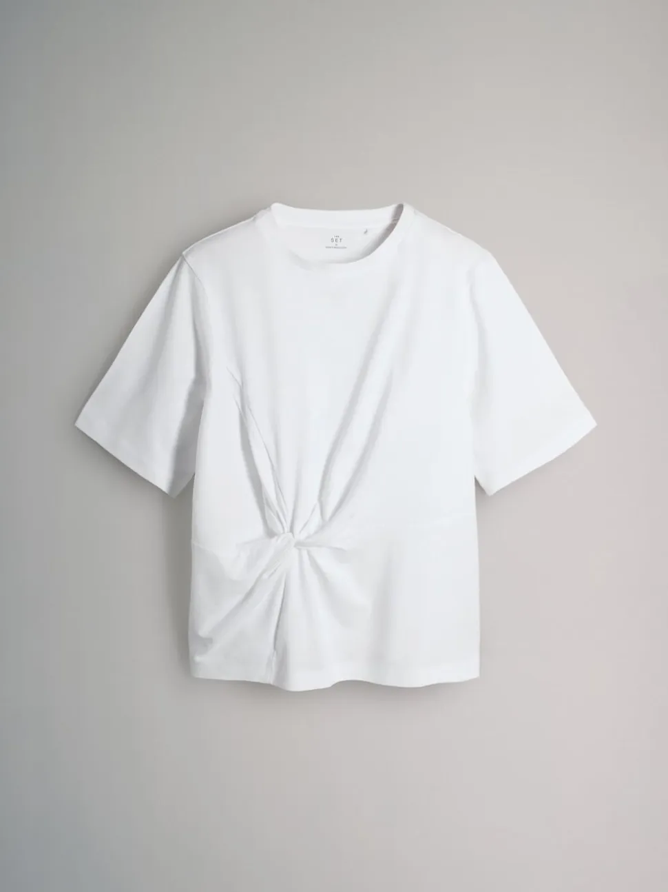 The Set 3 Pack Knot Front T-Shirts Black/White/Stripe