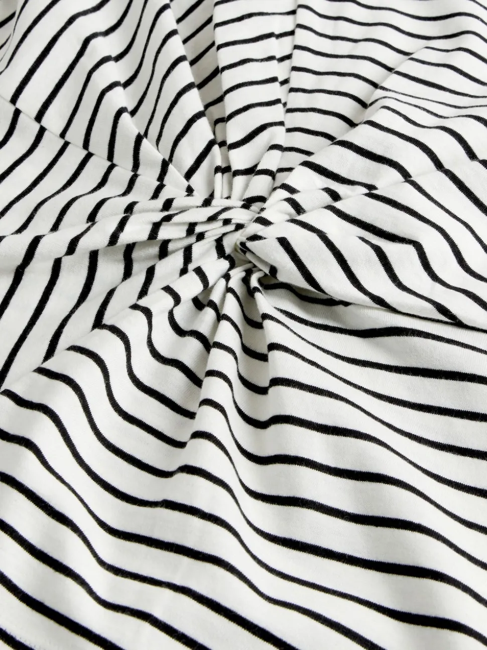 The Set 3 Pack Knot Front T-Shirts Black/White/Stripe