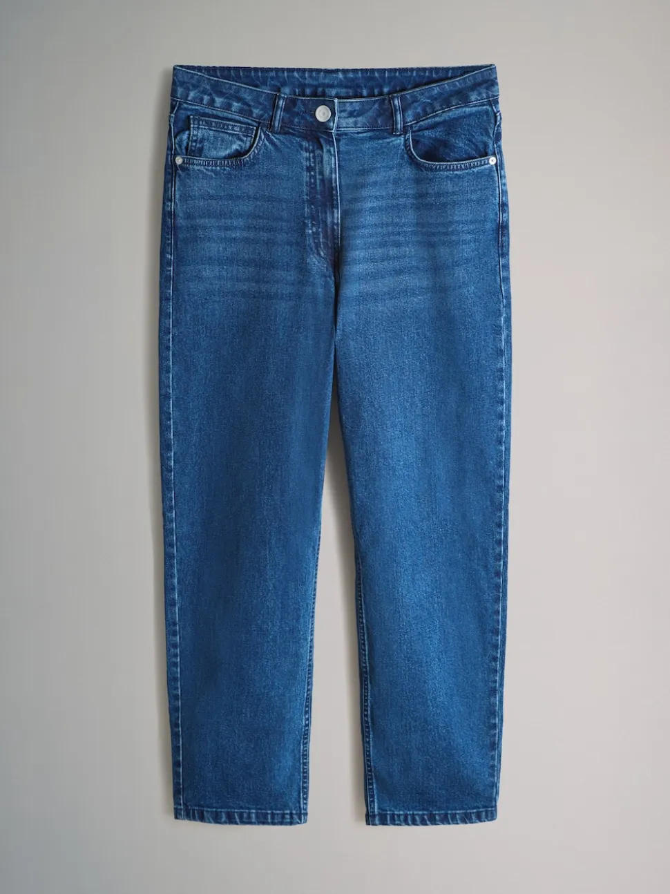 The Set 2 Pack Mom Jeans Black/Dark Blue