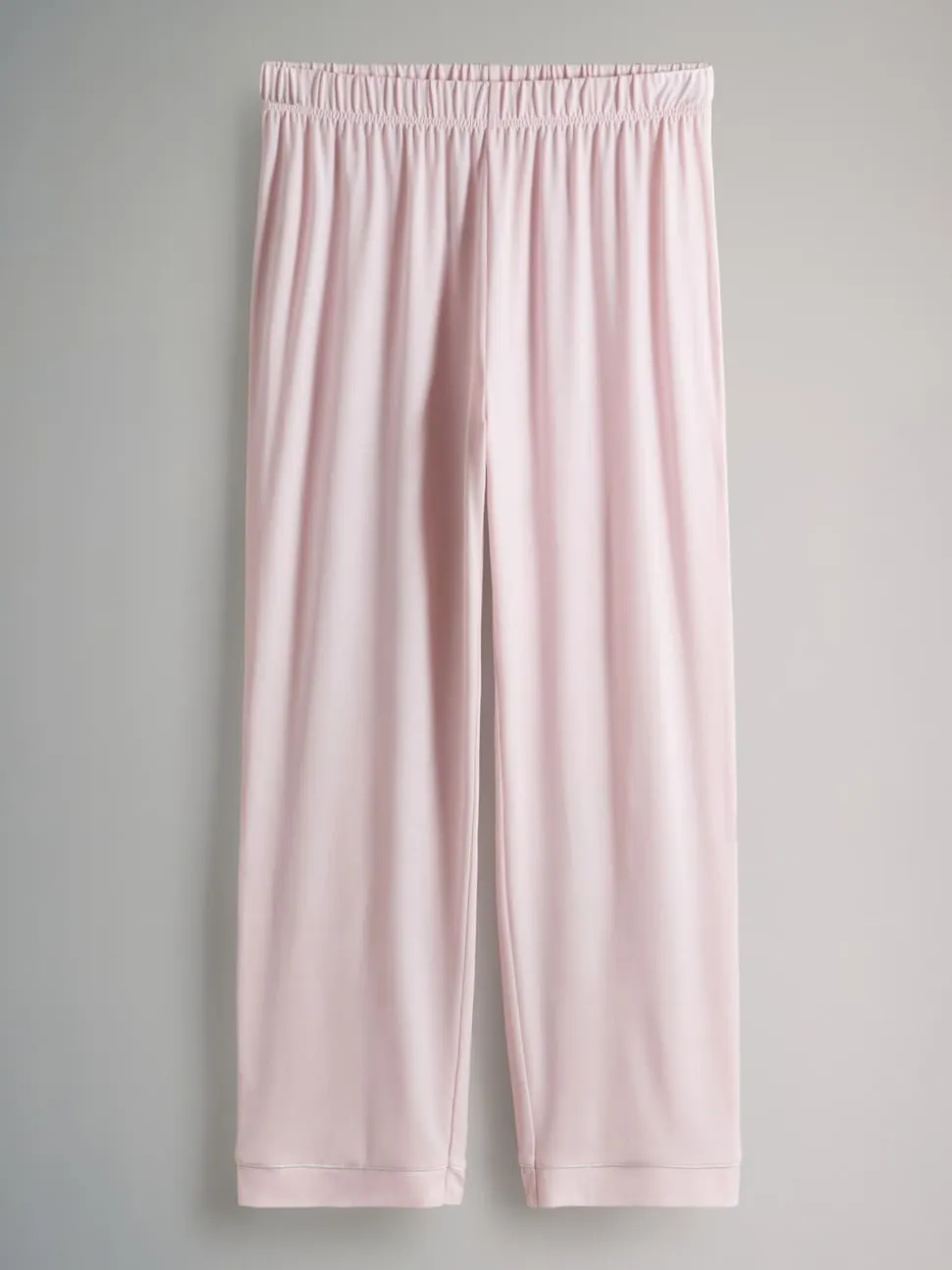 The Set 2 Pack Polyester Viscose Blend Button Through Long Pyjamas with Piping Animal/Pink