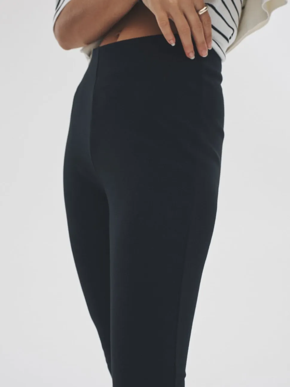 The Set 2 Pack Ponte Leggings Black