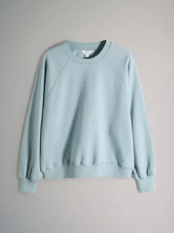 The Set 3 Pack Raglan Sweat Tops Blue/Light Blue/Cream