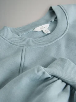 The Set 3 Pack Raglan Sweat Tops Blue/Light Blue/Cream