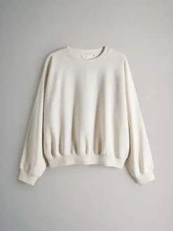 The Set 2 Pack Relaxed Crew Sweatshirt Chocolate Brown/Cream