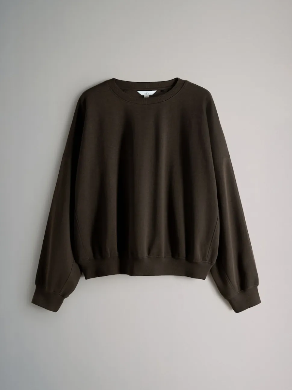The Set 2 Pack Relaxed Crew Sweatshirt Chocolate Brown/Cream