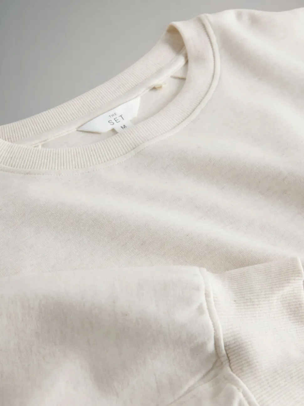 The Set 2 Pack Relaxed Crew Sweatshirt Chocolate Brown/Cream