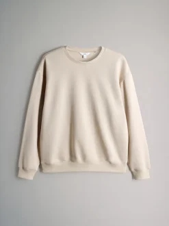 The Set 3 Pack Relaxed Crew Neck Sweatshirts Chocolate Brown/Taupe Brown/Cream