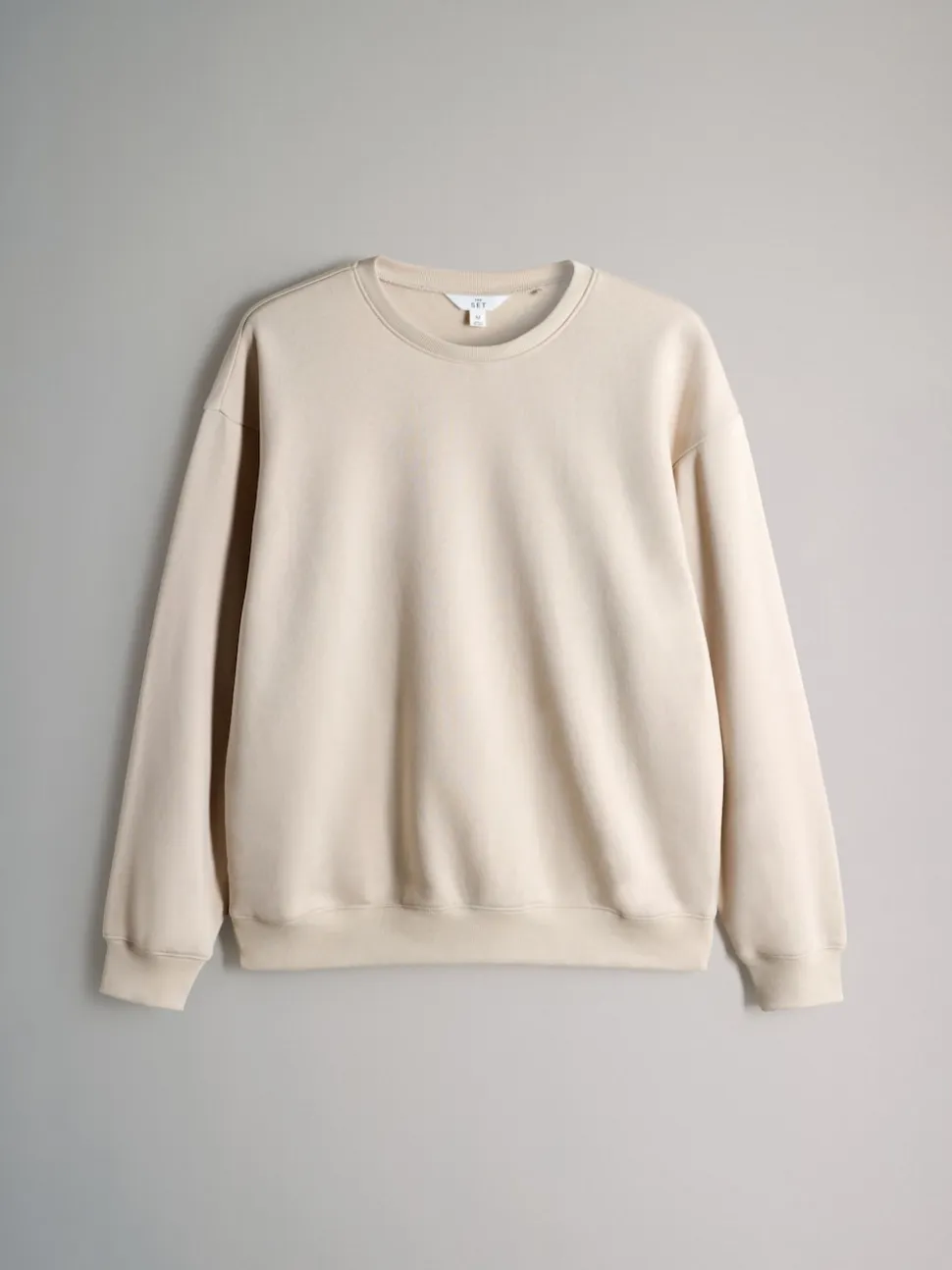 The Set 3 Pack Relaxed Crew Neck Sweatshirts Chocolate Brown/Taupe Brown/Cream