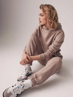 The Set 3 Pack Relaxed Hoodies Cream/Taupe/Black