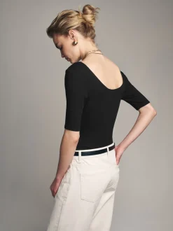 The Set 3 Pack Ribbed Long Sleeve Bodysuits Black/Grey/White