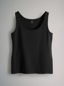 The Set 7 Pack Scoop Neck Vests Chocolate Brown