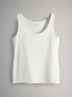 The Set 7 Pack Scoop Neck Vests Chocolate Brown