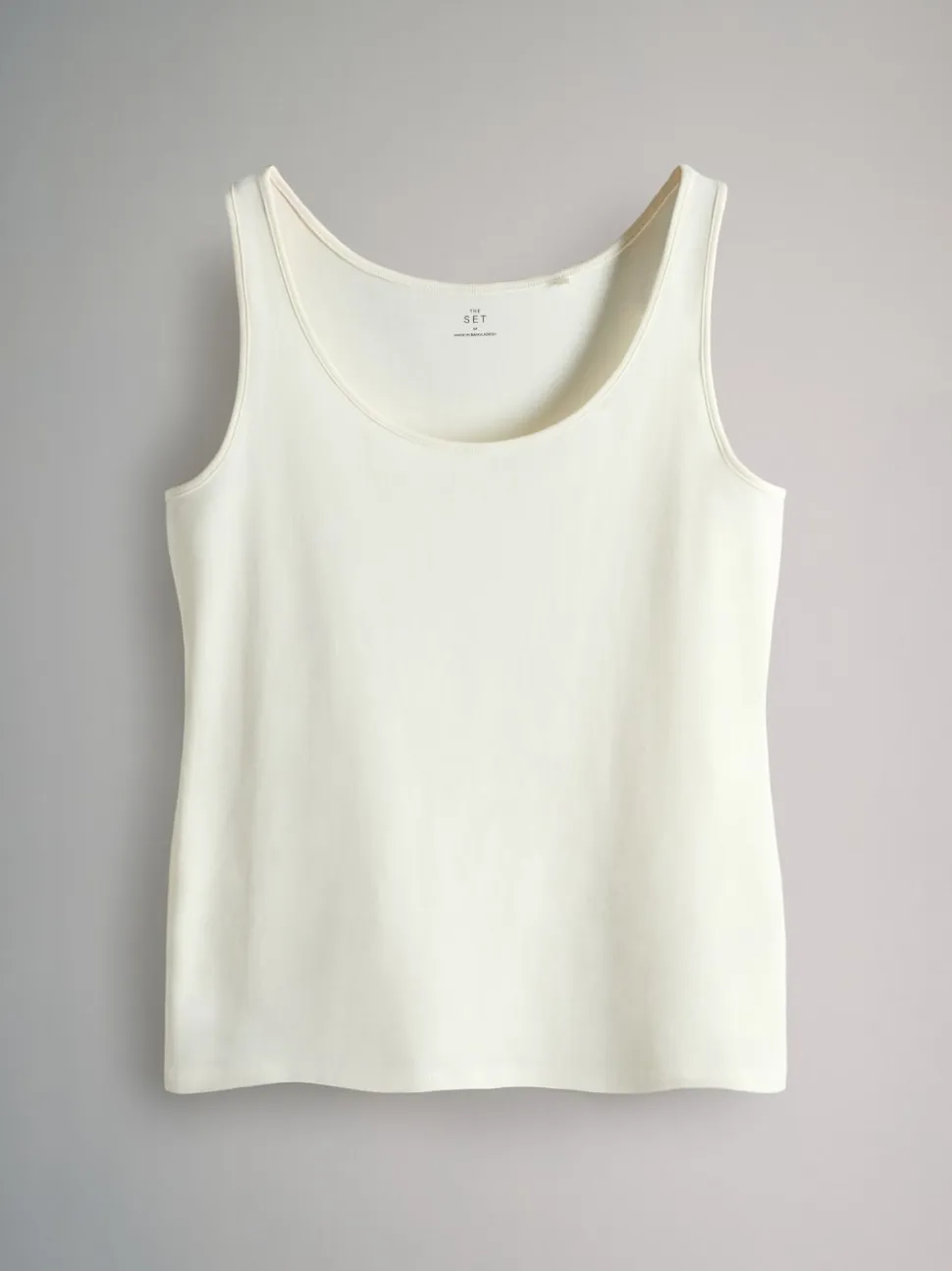 The Set 7 Pack Scoop Neck Vests Black/White/Brown/Light Brown/Cream/White