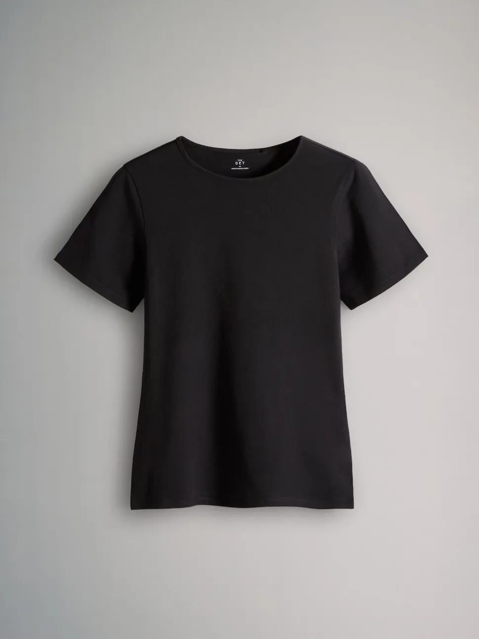 The Set 5 Pack Short Sleeve Fitted Crew Neck T-Shirts Black/Brown/Neutral/Nude/White