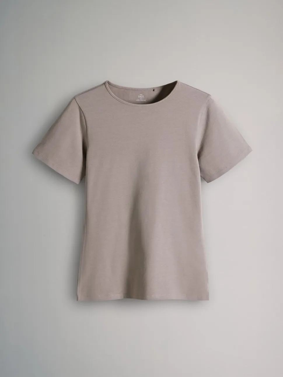 The Set 5 Pack Short Sleeve Fitted Crew Neck T-Shirts Black/Brown/Neutral/Nude/White