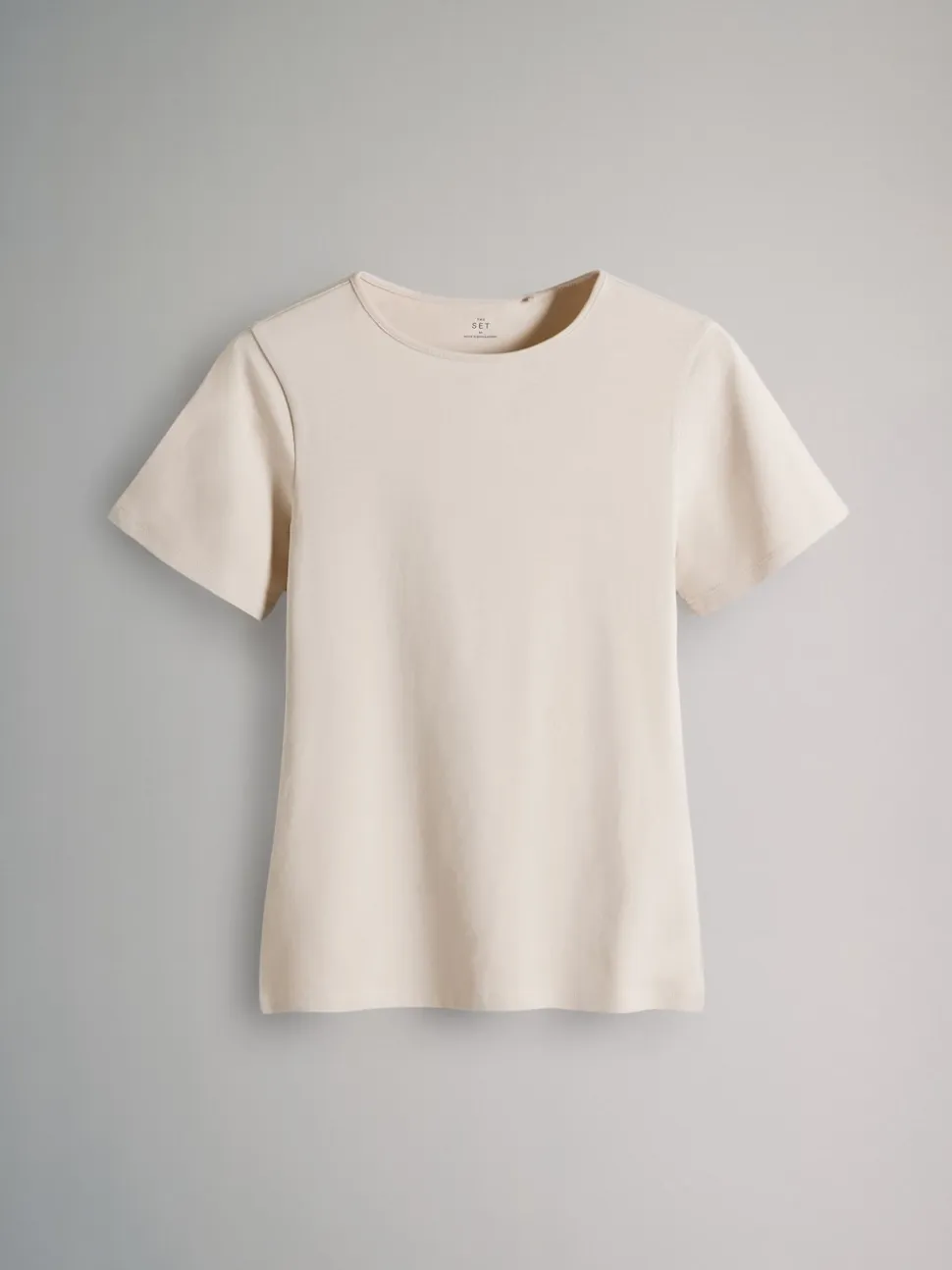 The Set 5 Pack Short Sleeve Fitted Crew Neck T-Shirts Black/Brown/Neutral/Nude/White