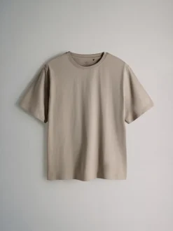 The Set 7 Pack Short Sleeve T-Shirts Black/Chocolate Brown/Neutrals/White