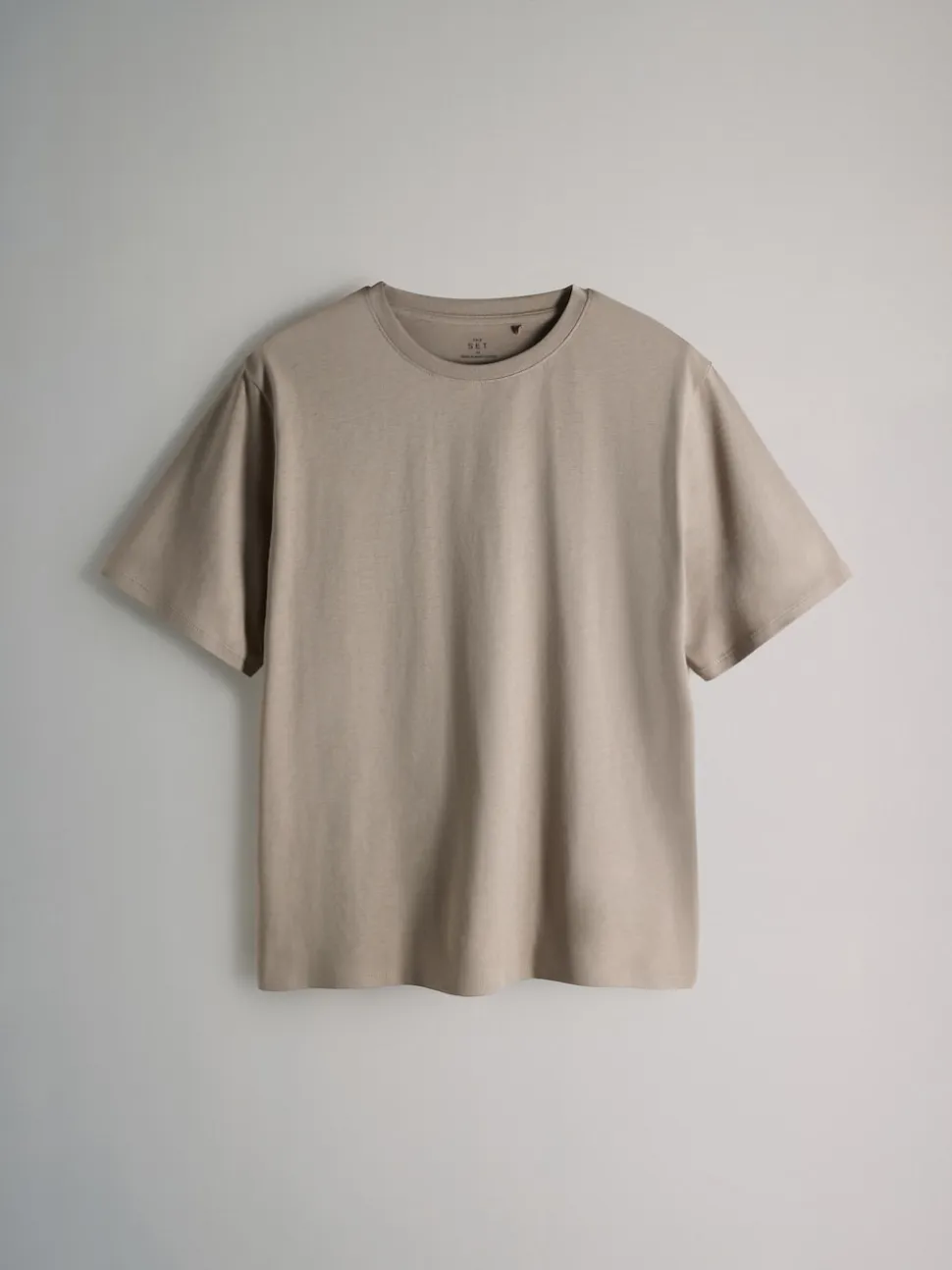 The Set 7 Pack Short Sleeve T-Shirts Black/Chocolate Brown/Neutrals/White
