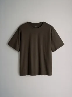 The Set 7 Pack Short Sleeve T-Shirts Black/Chocolate Brown/Neutrals/White