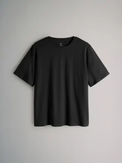 The Set 7 Pack Short Sleeve T-Shirts Black/Chocolate Brown/Neutrals/White