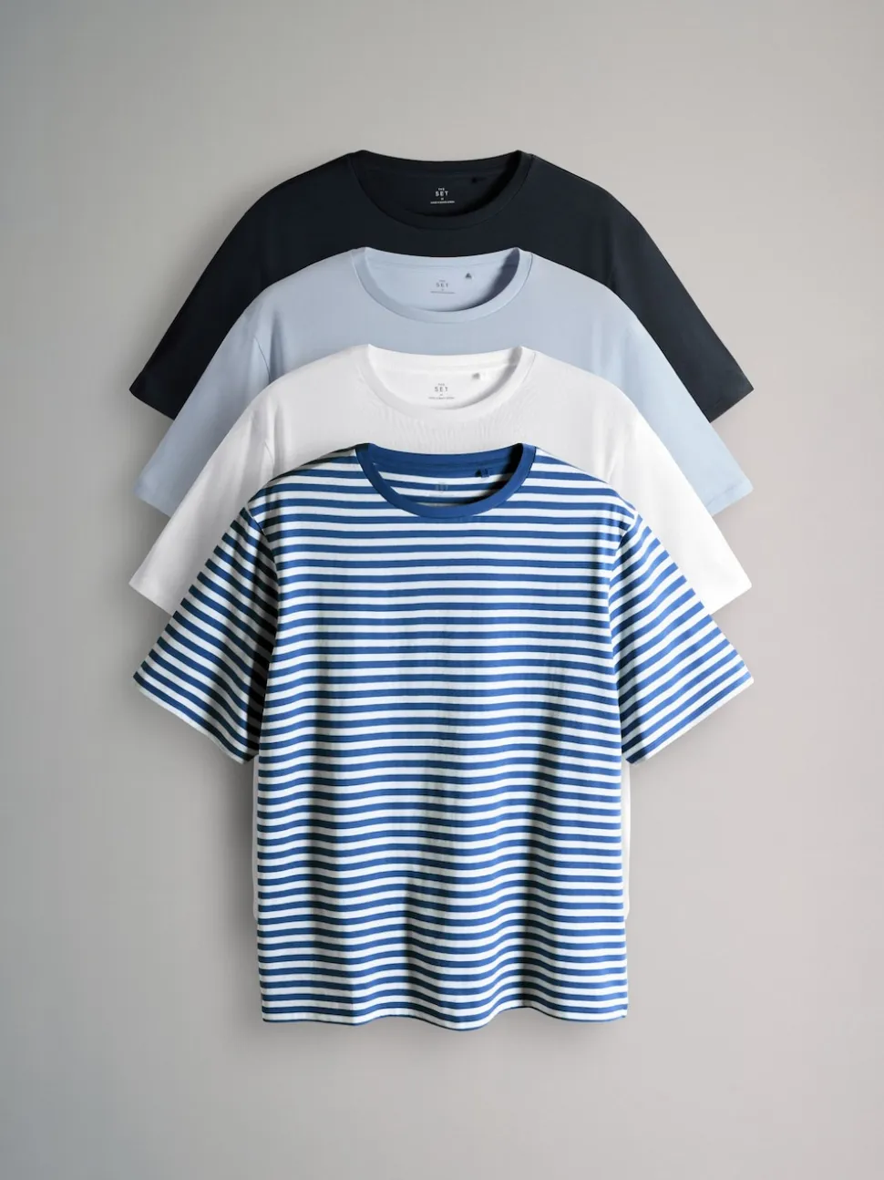 The Set 4 Pack Short Sleeved Relaxed T-Shirts Multi