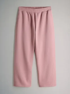 The Set 3 Pack Wide Leg Joggers Chocolate Brown/Pink/Cream