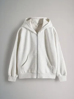 The Set 2 Pack Zip Though Hoodies Black/Grey Marl
