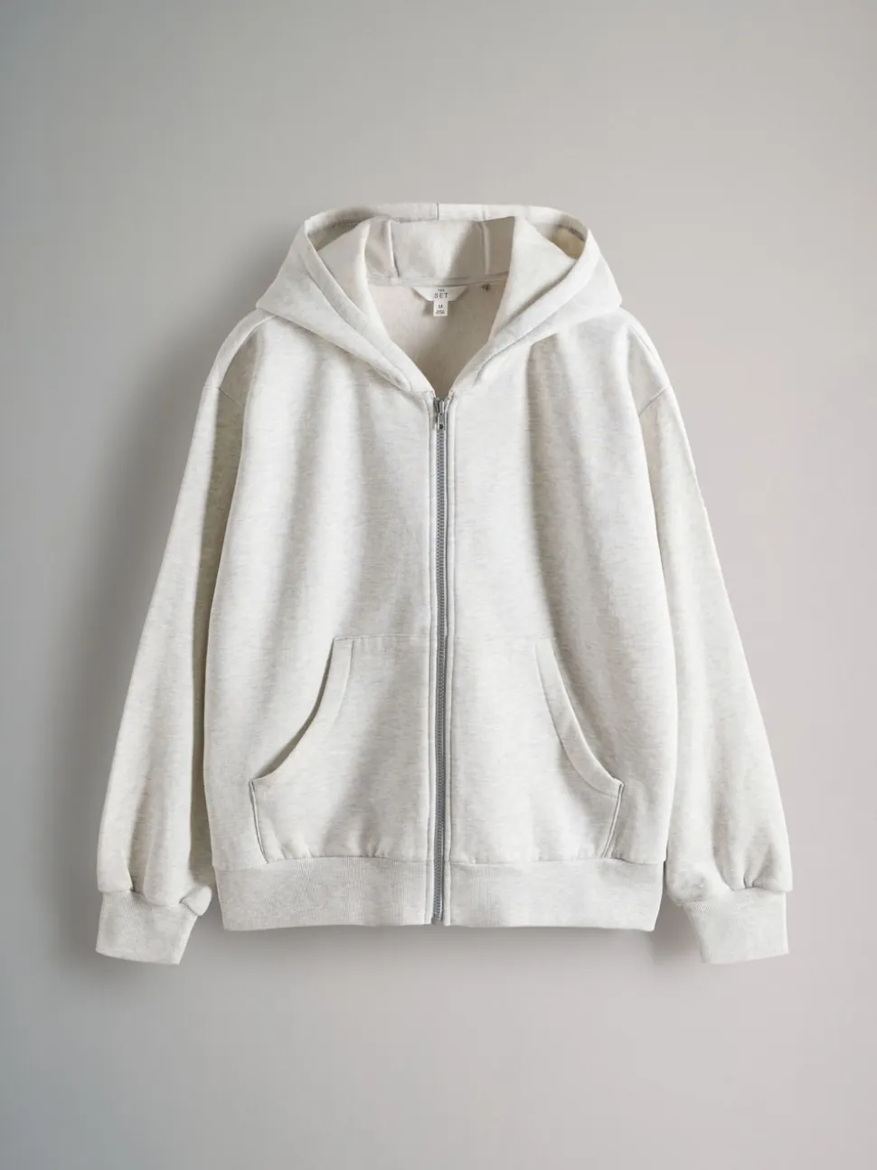 The Set 2 Pack Zip Though Hoodies Black/Grey Marl