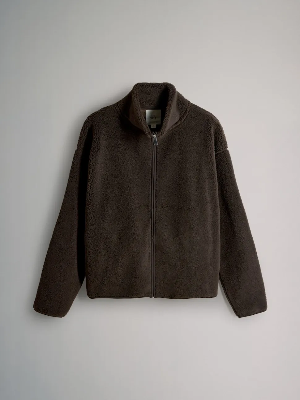 The Set 2 Pack Zip Through Borg Fleeces Chocolate Brown/Cream