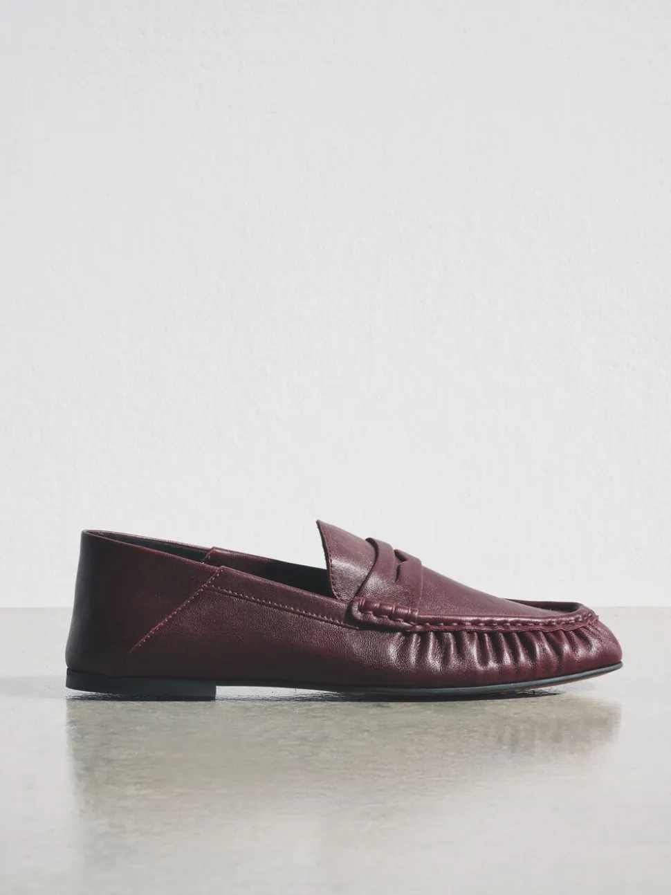 The Set Burgundy Red Premium Suede Loafers