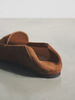 The Set Tan Brown Premium Suede Loafers