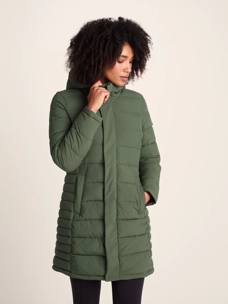 Tog 24 Green Womens Kirkham Padded Long Parka